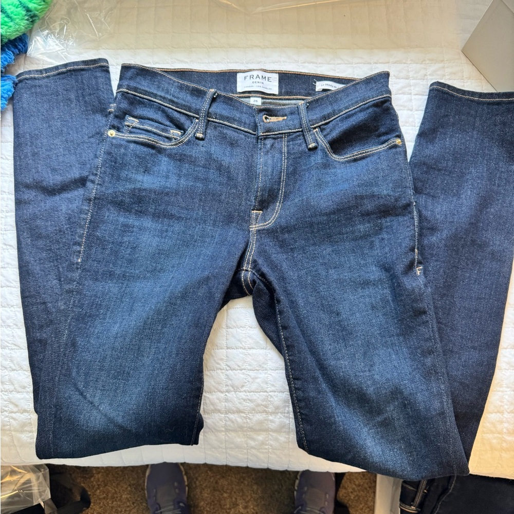Frame Le Skinny de Jeanne blue